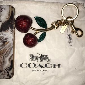 Coach Cherry Keychain